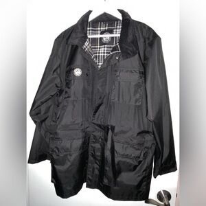 Vintage Panama Jack Rain Jacket Utility Outdoors Plaid Lined Size L Large used